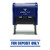 FOR DEPOSIT ONLY w/Bars Self-Inking Office Rubber Stamp (Blue) - Medium