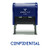 CONFIDENTIAL Office Self-Inking Office Rubber Stamp (Blue) - M