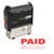 PAID With Check and Date - ExcelMark Self-Inking Rubber Stamp - A1539 Red Ink