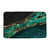 GCTNBJL Green Marble Texture Bath Mat Abstract Teal Gold Luxury Marble Modern Geometric Cracked Lines Artwork Rustic Bathroom Decor Memory Foam Kitchen Rug,17.8x29.5 Inch