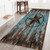 Rustic Long Runner Rug for Hallway,Country Western Barn Texas Star on Old Wooden Plank,Area Rug Non-Slip Floor Carpet for Bedroom Living Room Indoor Doormat Entrance Door Mat Washable Kitchen Rugs