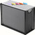 Sinboun Hanging File Organizer Letter-Size File Holder Filing Box Includes 5 Hanging Folders - Metal Mesh Magazine Letter Storage Cabinets File Cart for Office Home School, No Assembly Required