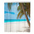 rouihot Shower Curtain Set with Hooks Blue Beach Paradise 72x78 Inch Waterproof Polyester Fabric Bath Bathroom Curtain