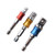Impact Grade Socket Wrench Adapter Set, 3Pcs Hex Socket Adapter Bit 1/4" 3/8" 1/2" Cr-V Power Hand Tools Adapters to Use with Socket Joint Set, Drive Impact Socket Extension Bar Set,Automotive Drill