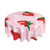 Round Tablecloth Strawberry-Milkshake-Vegan 60 Inch Polyester Table Cloth Table Cover for Dining Table,Parties,Camping