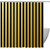 Shower Curtain, Yellow and Black Stripes Bathroom Curtain, Bathroom Shower Curtain with Hooks, Kids Bathroom Decor 72 Inch