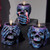 Skull Decor Halloween Candle Holder - 3Pcs Resin Skeleton Tea Light Holder Halloween Decorations Indoor Decorative Candlestick Holder for Room Decor Aesthetic Braxio