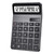 Desktop Calculator, Basic Standard Function Desk Calculators 12 Digit with Large LCD Display, Solar and Battery Dual Power for Office, School, Home (Black)