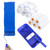 Paint Roller, 4 Inch High Density Foam Paint Roller with Tray Set, Cabinet and Door Mini Paint Rollers for Painting Walls, Small Paint Roller Tray Set(Blue White)