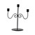 Gazechimp 3 Arms Candelabra Taper Candle Holder Metal Candlestick Taper Candle Stand Candleholder for Dining Table Holiday Decor