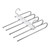 Fenteer Clothes Hangers Swing Arm Trousers Hangers Wardrobe Organization Multi Layer Hangers Pant Hangers Space Saving Multifunctional Pants Rack, White