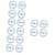 Ciieeo 16 Pcs Protractor 360 Protractor Printable Protractor 360 Circle Protractor Compass Drawing Tool Circle Drawing Tool Clear Ruler Plastic Circle Protractor Circle Ruler for