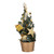 BESTOYARD Christmas Tree Christmas Decor Desk Topper Mini Christmas Tree Christmas Table Centerpiece Desktop Tree Decor Holiday Tabletop Trees PVC Golden Xmas Ornaments Christmas Mini Trees
