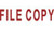 File Copy Self-Inking Stamp -Red