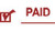 Paid with Check Self-Inking Stamp -Red