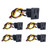 MARSTEK Pre-Wired 3 Pins US Power Socket Plug Panel with 18AWG Connection Line,15A 125V Panel Mount Outlet Plug Female Connectors Adapter