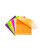 AOBYMIN 300 Sheets Lined Transparent Sticky Notes, 3x3 Inch Color Clear Sticky Notes, Waterproof See Through Translucent Notes for School Office Annotation Supplies