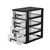 SEWACC Four Layer Plastic Storage Drawer Portable Drawer Type Closet Storage Cabinet Multifunction Storage Bins with Drawers Storage Box Organizer