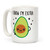 LookHUMAN I Know I'm Extra Avocado White 15 Ounce Ceramic Coffee Mug