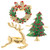 BESTOYARD 6pcs Christmas Napkin Buckle Napkin Holders for Tables Metal Decor Dinner Table Decor Napkin Ring Holder Christmas Party Supplies Dinning Table Setting Decor Deer Napkin Holder tie