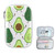 ZZKKO Avocado Fruits Summer Pencil Bag Case Zipper Pencil Holder Organizer Stationary Pen Bag Cosmetic Makeup Bag Pouch Purse for School Office Supplies