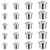20Pcs Dowel and Tenon Center Set, Stainless Steel Dowel Pin Centers Drilling Hole Tool, Dowel Drill Guide Dowel Pins, Steel Drill Center Pins Transfer Plugs Drill Hole(1/4 5/16 3/8 1/2 Inch)