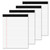 Note Pads 8.5 x 11 Wide Ruled Lined Writing Note Pad for Office 4 Pack White Legal Pads 8.5 x 11", 30 Sheets per White Notepad 28 Lines Lined Paper Pads for School Perforated Legal Notepads for Work