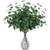 BLEUM CADE 8Pcs 24" Tall Artificial Eucalyptus Stems with Leaves, Faux Eucalyptus Greenery Stems, Fake Silver Dollar Eucalyptus Plant for Vase Flower Arrangement Wedding Bouquets Room Decor