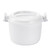 Hemoton Mini Microwave Steamer Microwave Rice Cooker Food Steamer Pot Steam Container Steamer Cooker with Lid Portable Microwave Cookware for Rice Vegetables 18x18x15cm