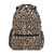 Leopard Cheetah Print School Backpack for Boys Girls, Elementary School Bookbag Travel Bag Laptop Daypack with Name Tag