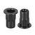 uxcell M4 Rivet Nuts, Thread Half Hexagonal Carbon Steel Zinc-Plated Flat Head Threaded Insert Nut Black 20Pcs