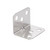 Bettomshin 20 PCS 1.1" x 1.1"L-Shaped Silver Bracket Gusset Plate Joint Right-Angle Bracket Fasteners Brushed Stainless Steel Surface Connection Angle Bracket