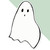 Extra Large 460mm 'Ghost' Permanent Sticker Decal for Cars/Windows/Bins/Walls (DW00093699)
