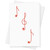Azeeda Large (A4) 'Three musical symbols ' Blank Greeting Card (GC00052548)