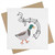 Azeeda 'Musical dancing duck' Blank Greeting Card (GC00053129)
