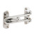 Defender Security U 9900 Swing Bar Lock for Hinged Swing-In Doors  Secondary Security Lock for Door and Home Security, 3-7/8 Bar Length, Diecast Zinc Construction with a Chrome Finish
