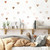 funlife 72 PCS Boho Wall Decals Peel and Stick, Muted Boho Hearts Wall Stickers, Pastel Sketchy Hearts Wall Art Stickers for Kids Room Bedroom Playroom Nursery Room
