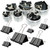 208 Pack Binder Clips Paper Clamps Assorted Size (Black) with Box, Jumbo, Large, Medium, Small, Mini and Micro,6 Sizes for Office, School and Home