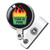 TOUNER This is Fine Retractable ID Badge Holder Badge Reels with Clip Name Card Holders for Office Worker Doctor Nurse Volunteer Teacher Student Lab Technician Fireman (Gift Box Packaging)