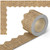 Burlap Scalloped Border Trim, Bulletin Borders Stickers, 66 ft Back to School Decoration Borders for Bulletin Board/Black Board Trim, Teacher Student Use for Classroom School Decoration