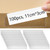 100 Pack Label Holders Adhesive Shelf Tag, 1.2 x 4.3 Inch Clear Pockets Holder for Bookshelf Mailbox Business Supermarket School Library