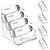 MaxGear Clear Business Card Holder 4 Pocket Business Card Display, Acrylic Business Card Stand Holders for Desk or Counter with 4 Tier, 640 Card Capacity, 4 Pack