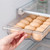 Egg Holder For Refrigerator & Fridge Egg Drawer Organizer,Pull Out Refrigerator Egg Drawer for Eggs, Storage Containers Fit for Fridge Shelf Under 0.6''