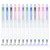 BAYTORY 12Pcs Retractable Erasable Gel Pens No Bleed Fine Point, Blue and Black Ink Pen with Eraser Clear, Smooth Writing Comfortable to Use for Note Taking Marking Planner Crossword Puzzles