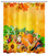 LB Fall Harvest Shower Curtain Autumn Maple Leaves Sunflower Botanical Thanksgiving Shower Curtains for Bathroom with Hooks 60x72 inch Waterproof Polyester Fabric Bathroom Decorations