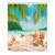 LB Tropical Beach Palm Leaf Shower Curtain Hawaii Theme Ocean Sea Marine Life Starfish Shower Curtains for Bathroom with Hooks 60x72 inch Waterproof Polyester Fabric Bathroom Decorations