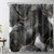 LB Black and Gold Shower Curtain Decor,Minimalist Art Abstract Black and Grey Marble Shower Curtain for Bathroom 72X72 inch Polyester Fabric Bathroom Decoration Bath Curtains Hooks Included