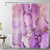 LB Abstract Marble Shower Curtain Decor, Gold and Purple Marble Texture Modern Aesthetic Art Shower Curtain for Bathroom 60X72 inch Polyester Fabric Bathroom Decoration Bath Curtains Hooks Included