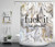 LB Fuck It Get Naked Shower Curtain, Black Font Funny Quotes Get Naked Abstract Grey Mable Shower Curtains, Grey White Gold Marble Texture Modern Bathroom Curtains Set with Hooks, 60X72 Inches