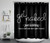 LB Funny Get Naked Shower Curtain Decor, Inspirational Words Funny Quotes Get Naked on Black Background Shower Curtains 72X72 inch Polyester Fabric Bathroom Decoration Bath Curtains Hooks Included
